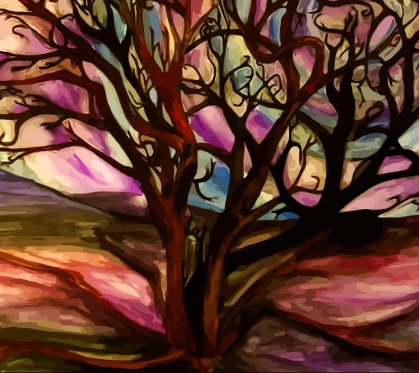 Дерево Абстрактная живопись