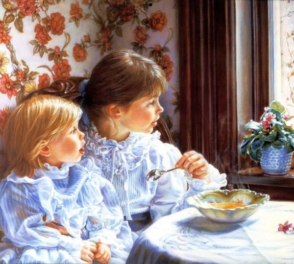 Детство на картинах художника Sandra Kuck
