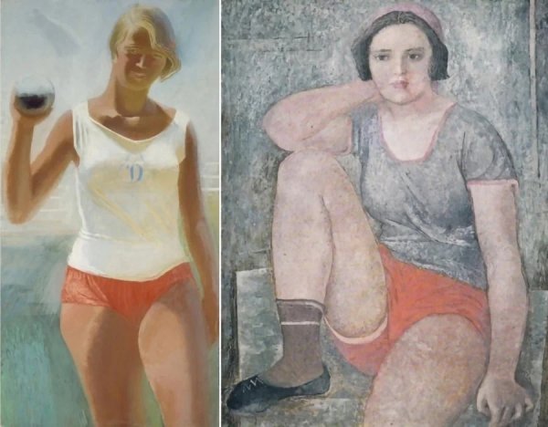 Самохвалов а.н девушка в футболке 1932