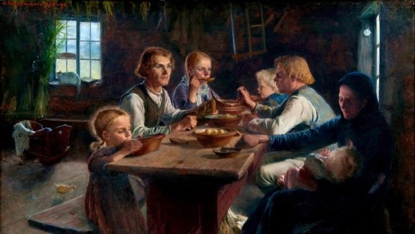 Куликов художник семья за столом