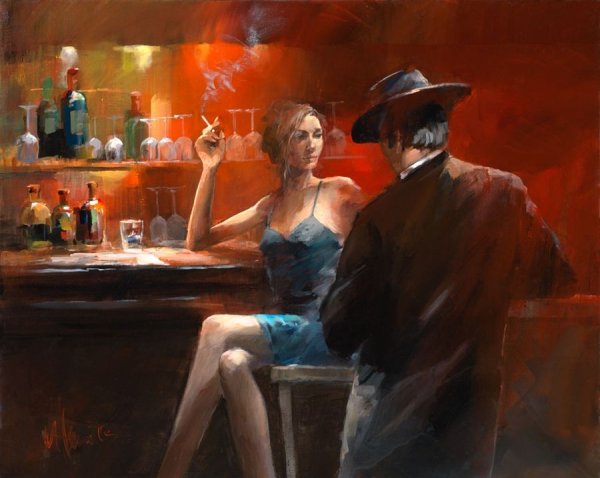 Willem Haenraets в баре