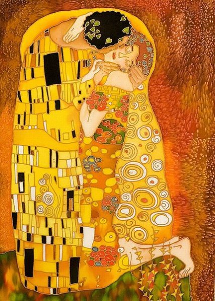 Густав климт поцелуй