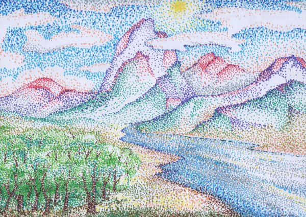 Рисование восковыми мелками для детей