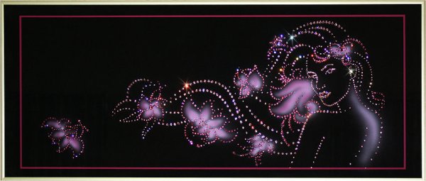 Птица из страз