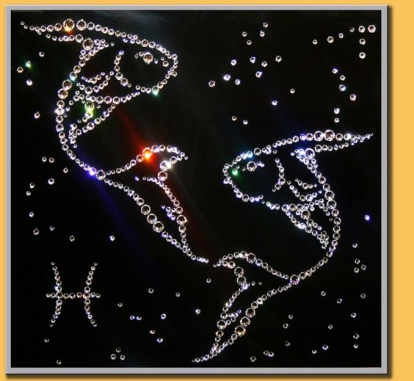 Пантера в стразах