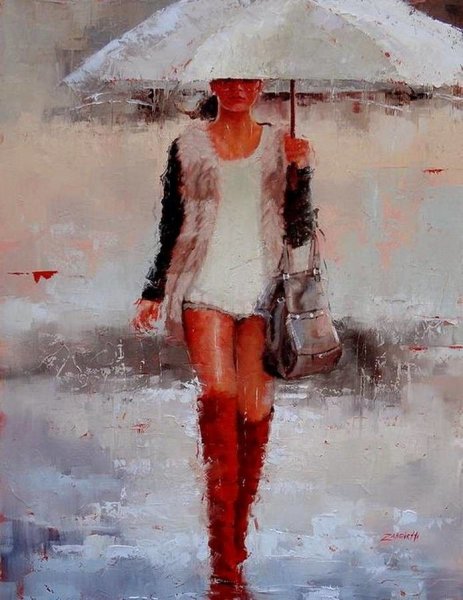 Танец под дождем картина