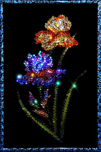 Аппликация из страз на одежду