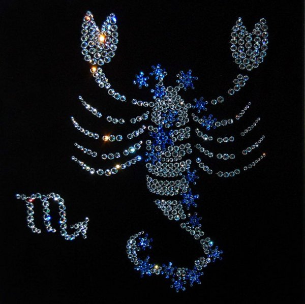 Инициалы из страз