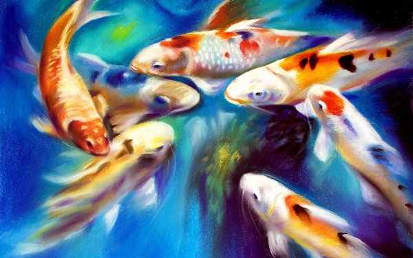 Карпы картина