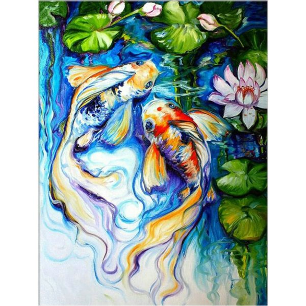 Марсия Болдуин Лотосы и рыбки