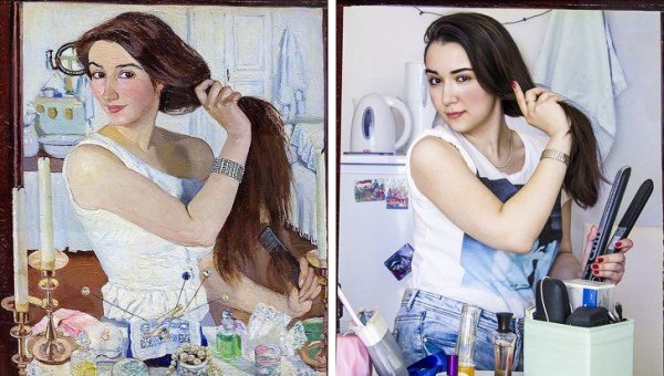 Зинаида Серебрякова за туалетом