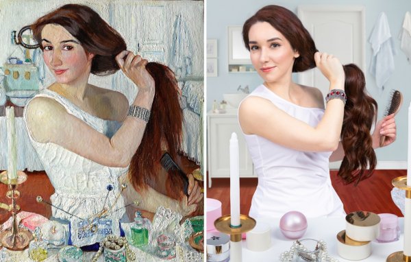 Зинаида Серебрякова за туалетом