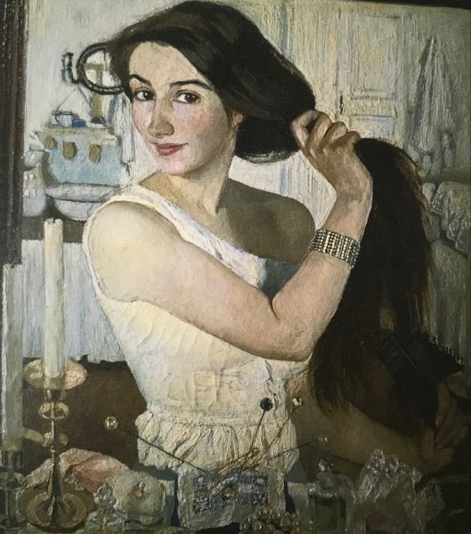 Портрет жени Серебрякова 1909