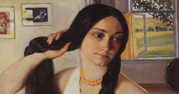 Зинаида Евгеньевна Серебрякова портрет Ольги Константиновны Лансере