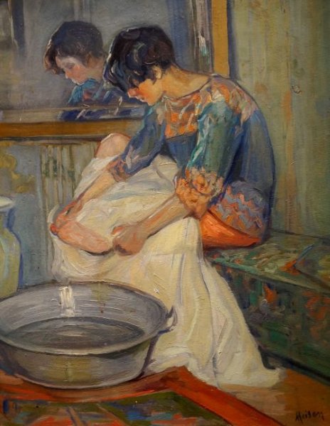 Серебрякова автопортрет с дочерьми 1921