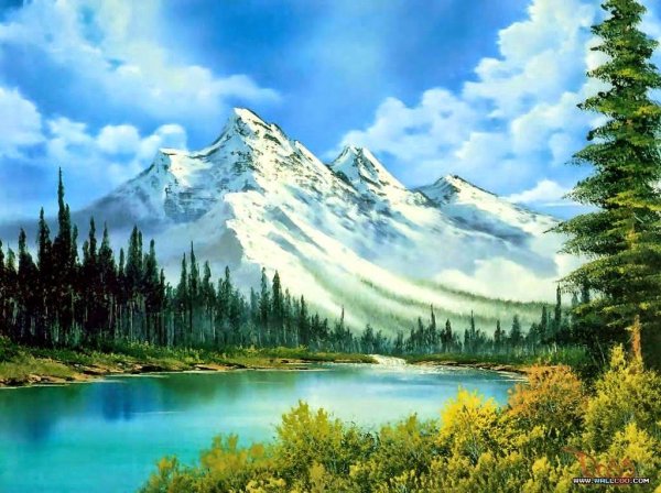 Художник Боб Росс картины