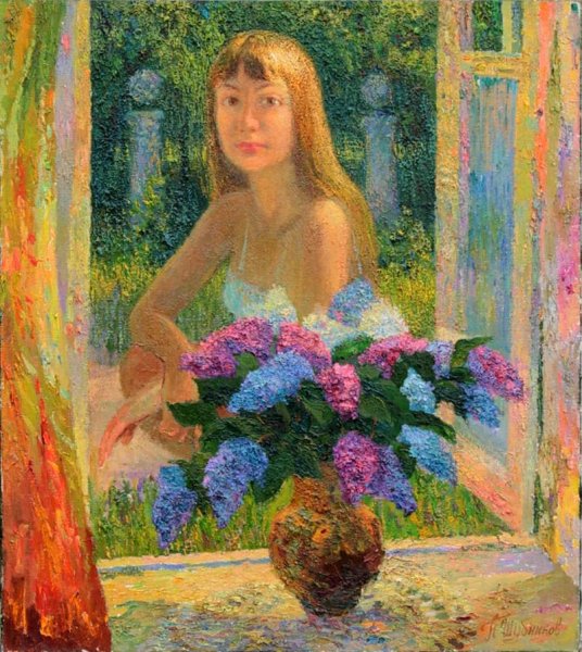 Павел Шардаков художник картина сирень