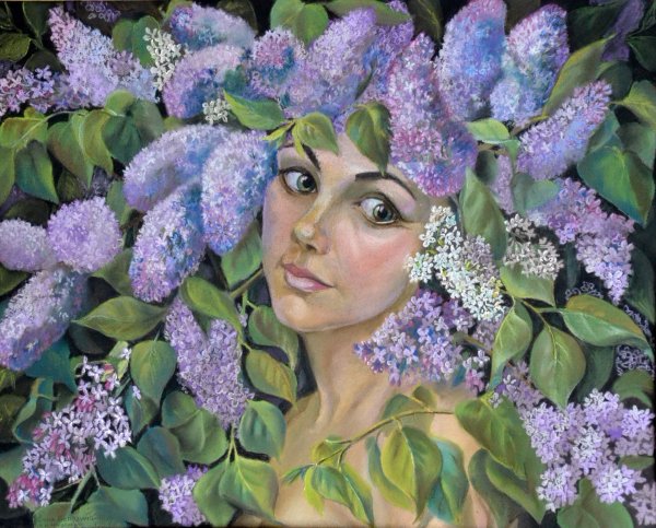 Дама с сиренью