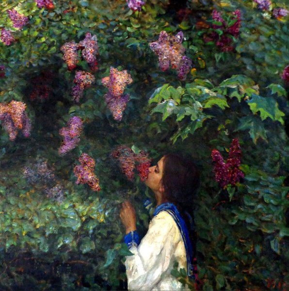 Дама с сиренью