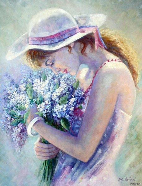 Дама с сиренью