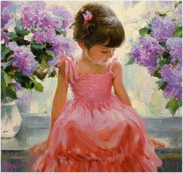 Дама с сиренью