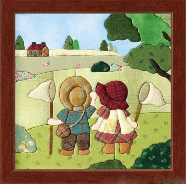 Техника кинусайга (пэчворк без иглы)