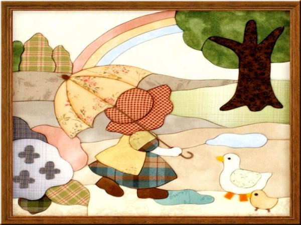 Новогодний пэчворк без иглы