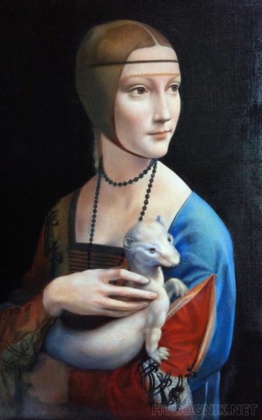 Леонардо да Винчи дама с горностаем 1490