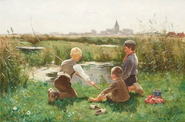 Маковский Владимир. Мальчики-удильщики