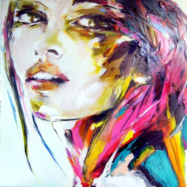 Картина лицо женщины