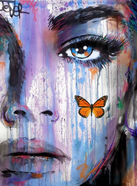 Дизайнерские картины лица