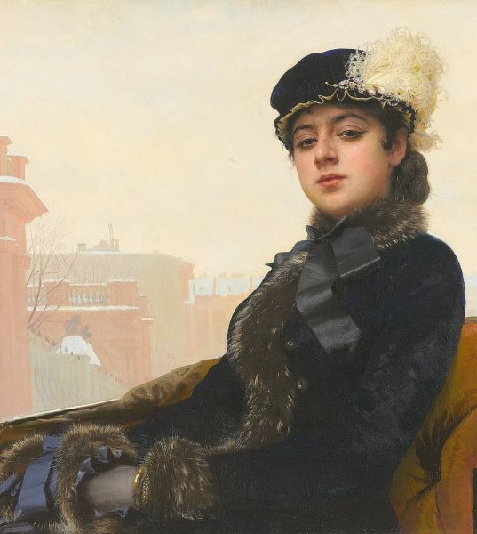 Незнакомка картина Крамского