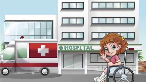 Иллюстрации больница для детей