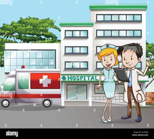 Больница рисунок