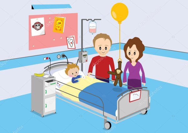 Детские иллюстрации в больнице