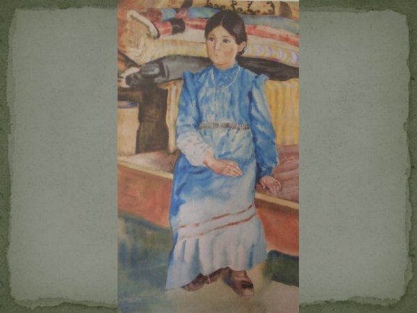 «Девушка-башкирка в голубом» 1928 Давлеткильдеев