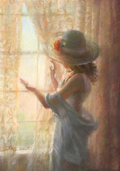 Кэтрин Финчер художник картины у окна