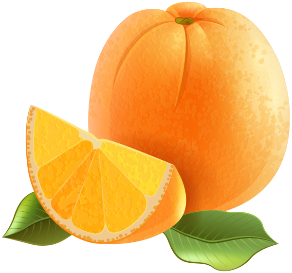 Апельсин на белом фоне