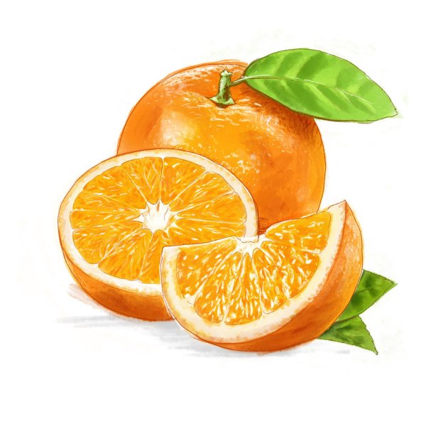 Апельсин иллюстрация