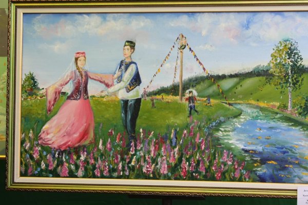 Татарский праздник Сабантуй живопись