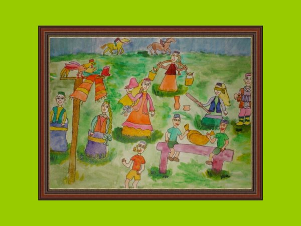 Сабантуй рисунок