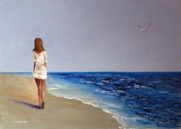 Monika Luniak на море