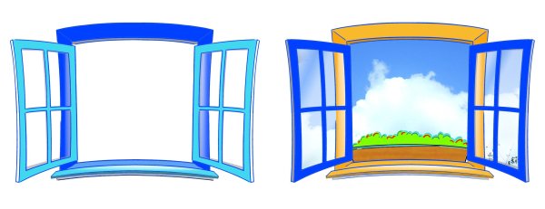 Окно мультяшное