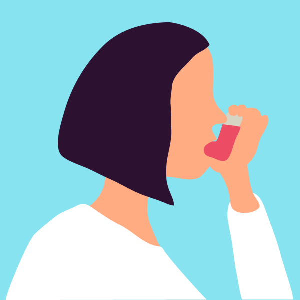 При чихании