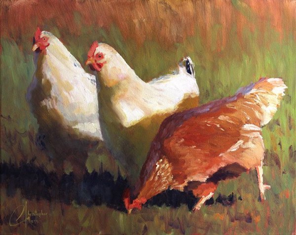 Куры в живописи