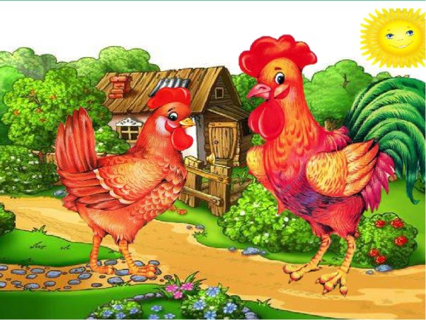 Ушинский к. "петушок с семьёй"