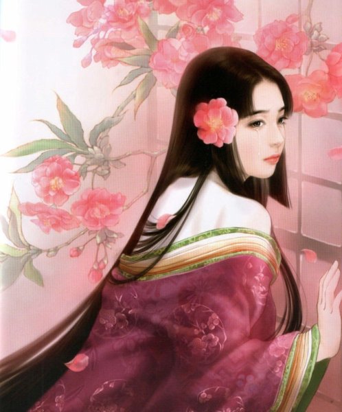Японская живопись гейши