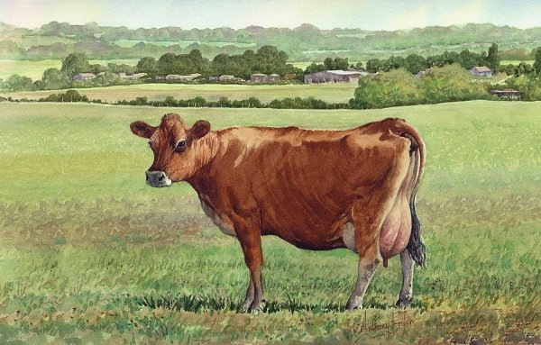 Изображение коров в живописи