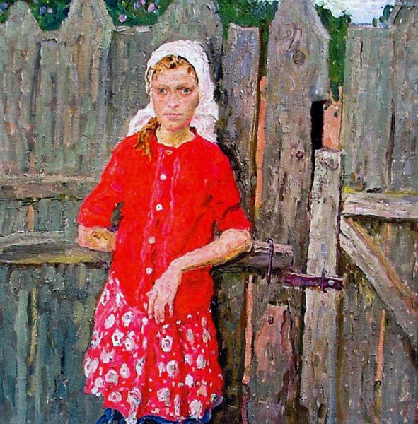 Евгений Балакшин художник у колодца