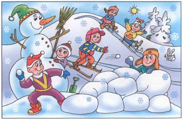 Развлечения зимние в детском саду